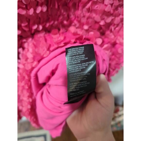 Anthropologie The Somerset Flower Applique Pink Dress - Picture 6 of 7